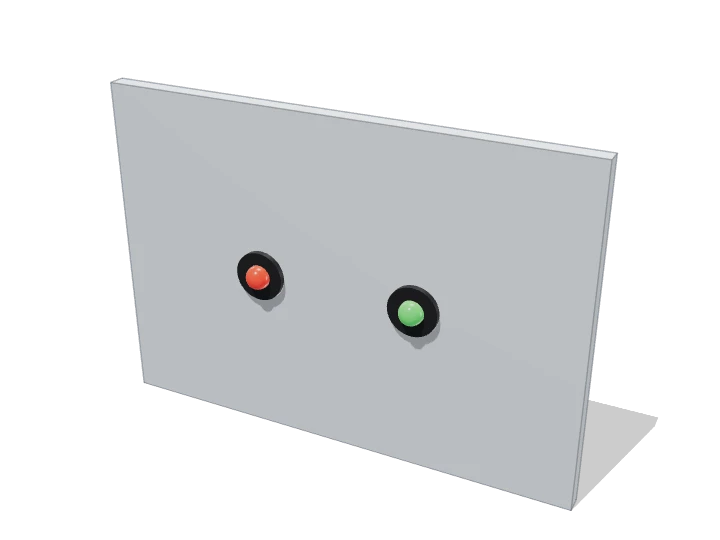 LEDs 5 mm ×2 (M) von außen
