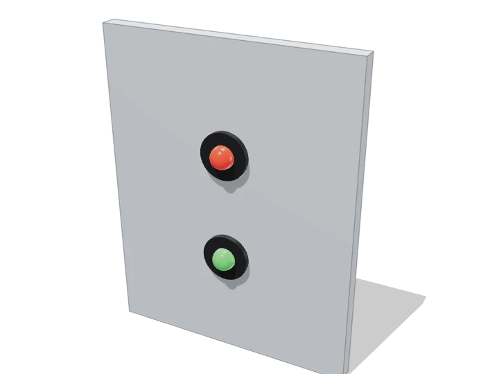 LEDs 5 mm ×2 (S) von außen
