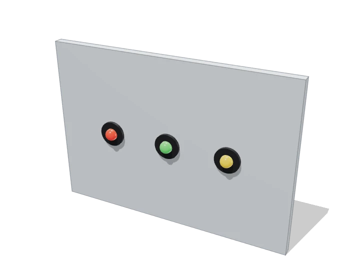 LEDs 5 mm ×3 (M) von außen