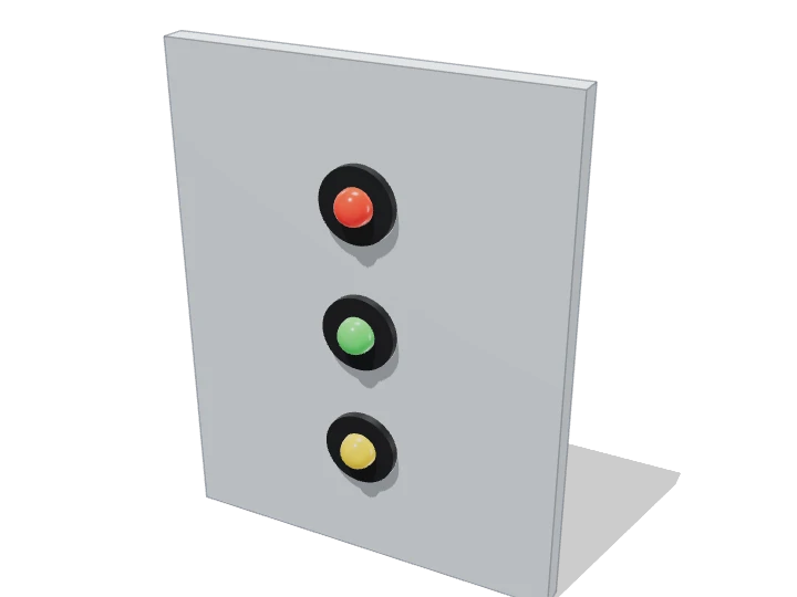 LEDs 5 mm ×3 (S) von außen