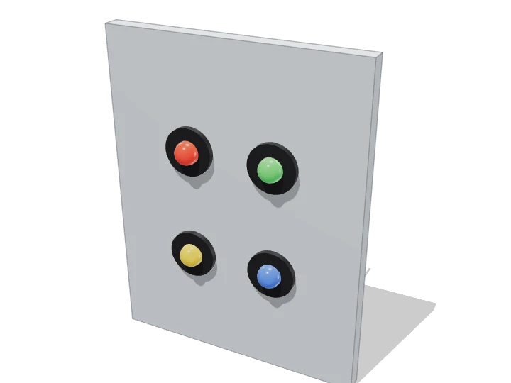 LEDs 5 mm ×4 (S) von außen