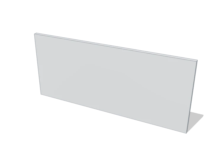 Leere Wand (L) von innen