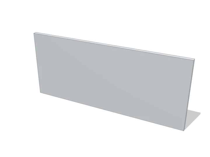 Leere Wand (L) von außen