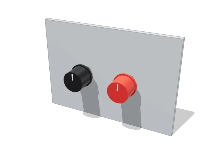 Potentiometer ×2 (M) von außen